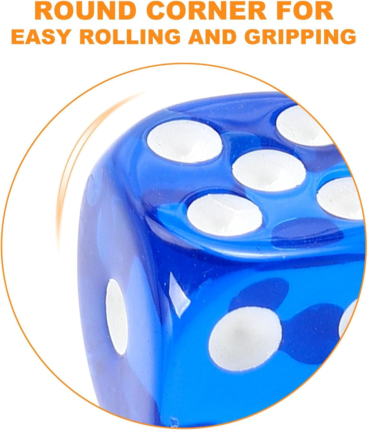 100Pcs Colored Dice Set Standard 16mm Game Dice Bulk with Black Drawstring Storage Bag B550