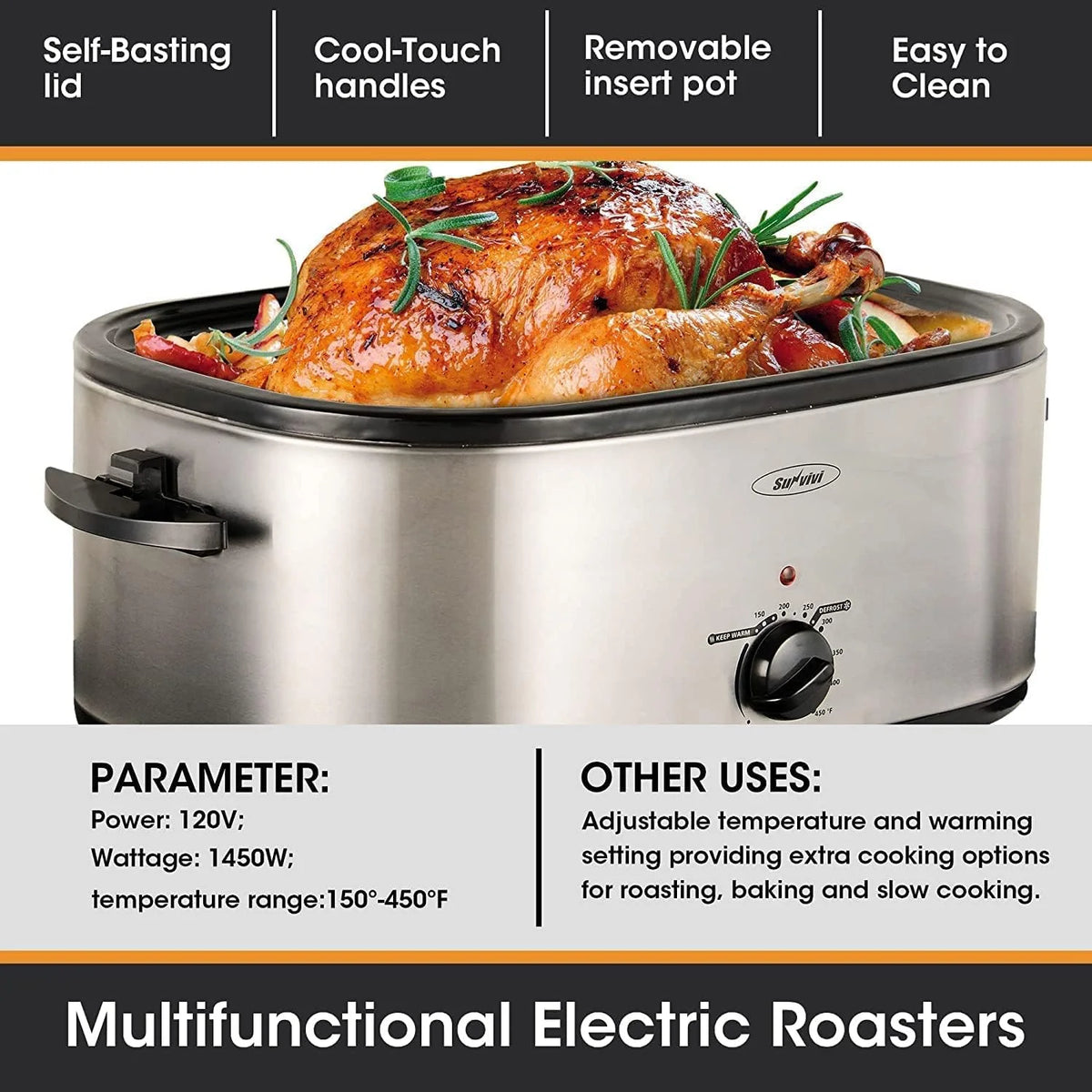 18 Quart Electric Roaster Oven Z41052