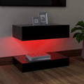 Black TV Cabinet with LED Lights Q5601