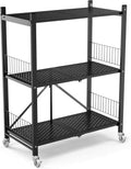 3 Shelf Steel Shelving Unit with Wheels C690594