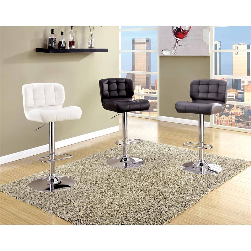 Adjustable Faux Leather Bar Stool U99319
