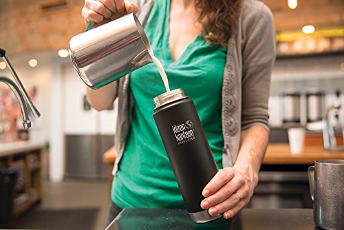 Wide Double Wall Vacuum Insulated Stainless Steel Coffee Mug with Leak Proof Café Cap R5830