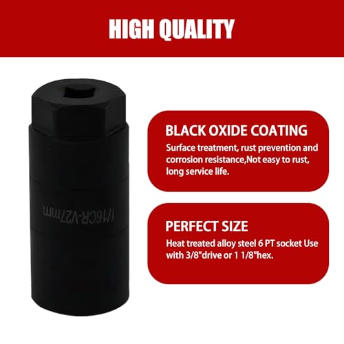 3" 3/8" Driver Deep Design Oil Pressure Sending Socket for 1" and 1 1/16" Switches (Black) Z760598