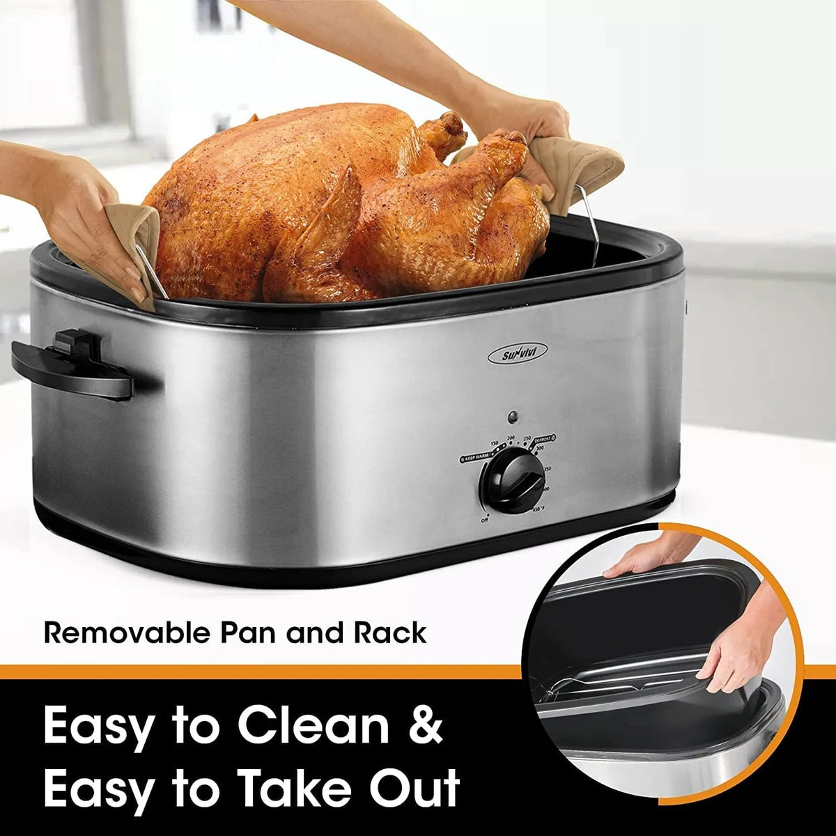 18 Quart Electric Roaster Oven Z41052