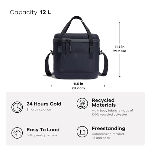 Insulated Soft Lunch Bag 12 L Capacity in Koala Gray and Black C813037