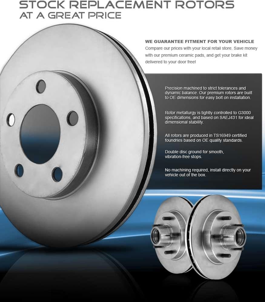 Vented 6 Lug Rotors J170134