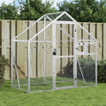 Silver 179x100x185 cm Aluminium Pet Supplies B931956