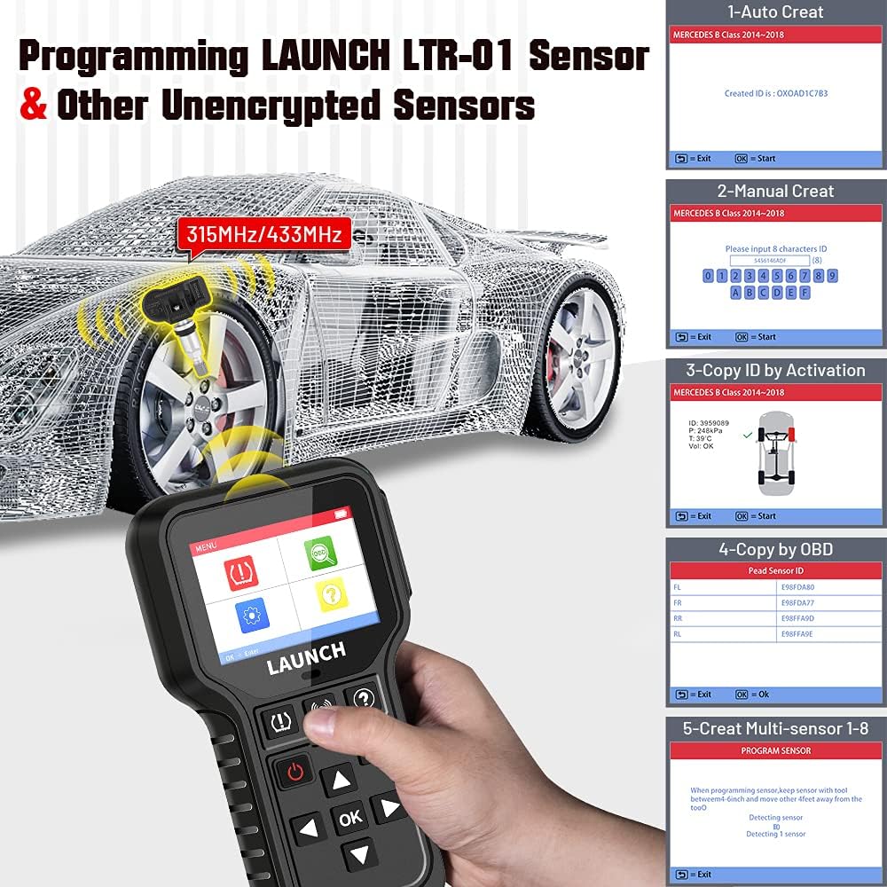 TPMS Relearn Tool + OBD2 Scanner Code Reader D55680