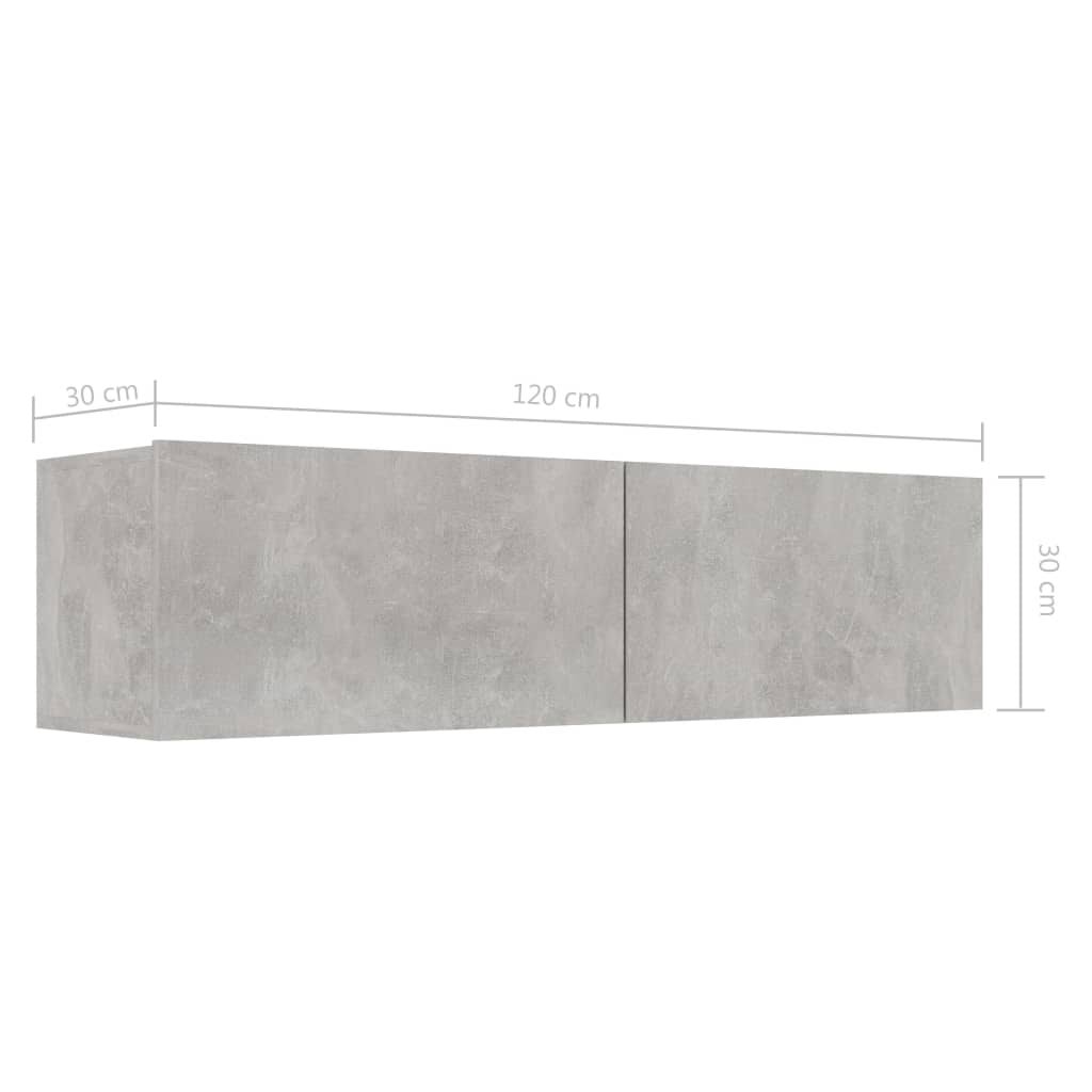 Concrete Gray Chipboard TV Cabinet J880917