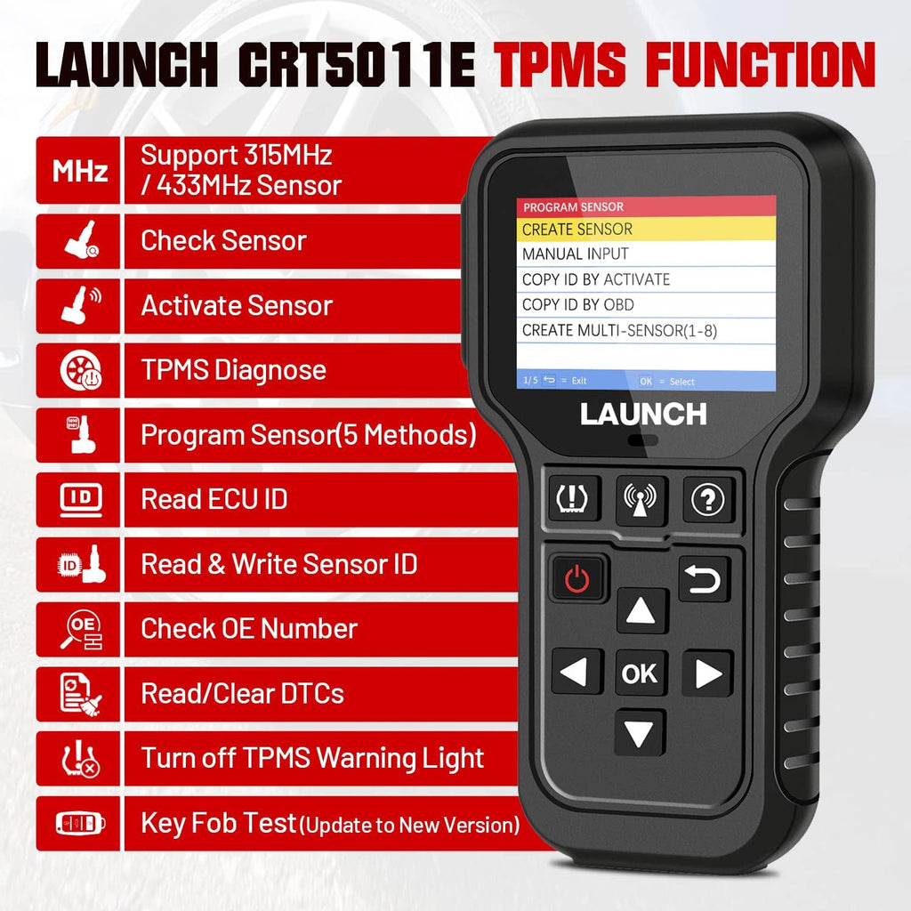 TPMS Relearn Tool + OBD2 Scanner Code Reader D55680