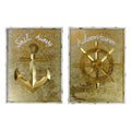 Nautical Wall Decor Set of 2 Gold B420945