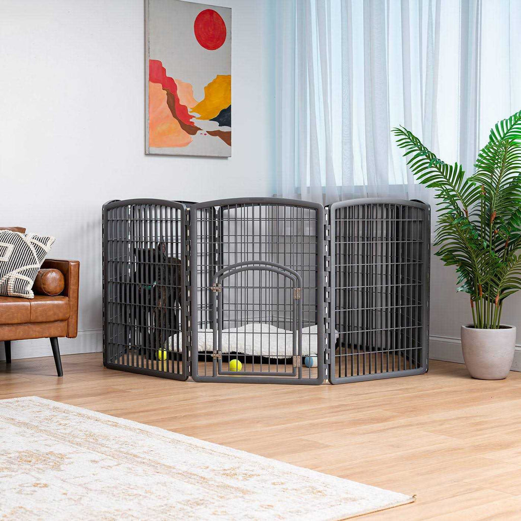 8-Panel Pet Playpen with Door C80916