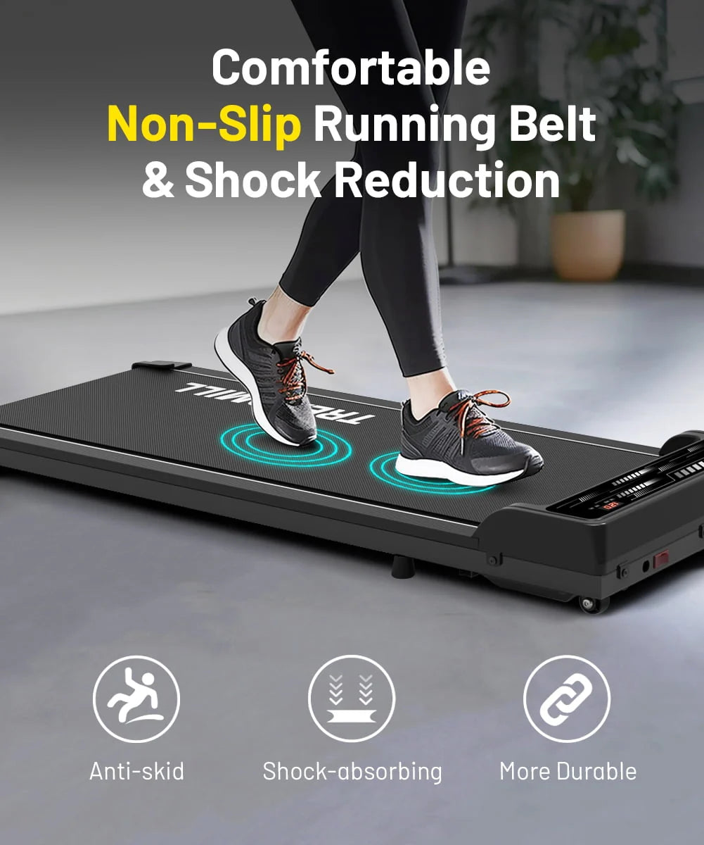 Black Portable Walking Pad Treadmill C93923