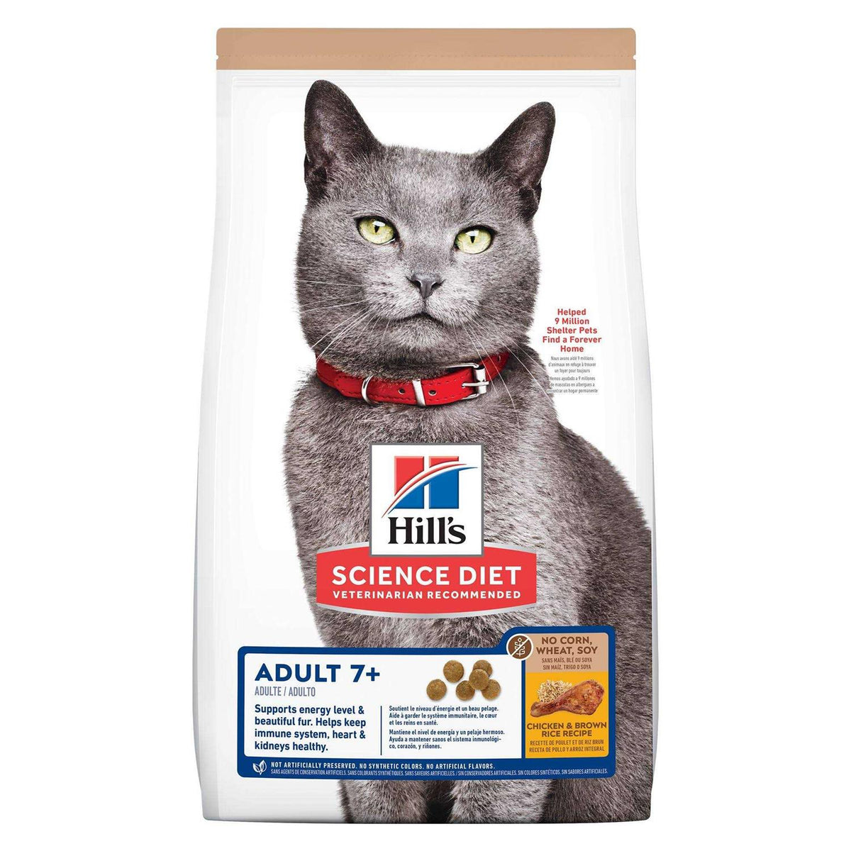 7+ No Wheat Corn Soy Cat Food F7967