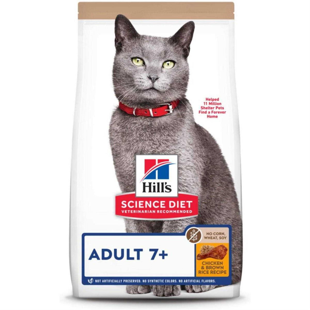 7+ No Wheat Corn Soy Cat Food F7967