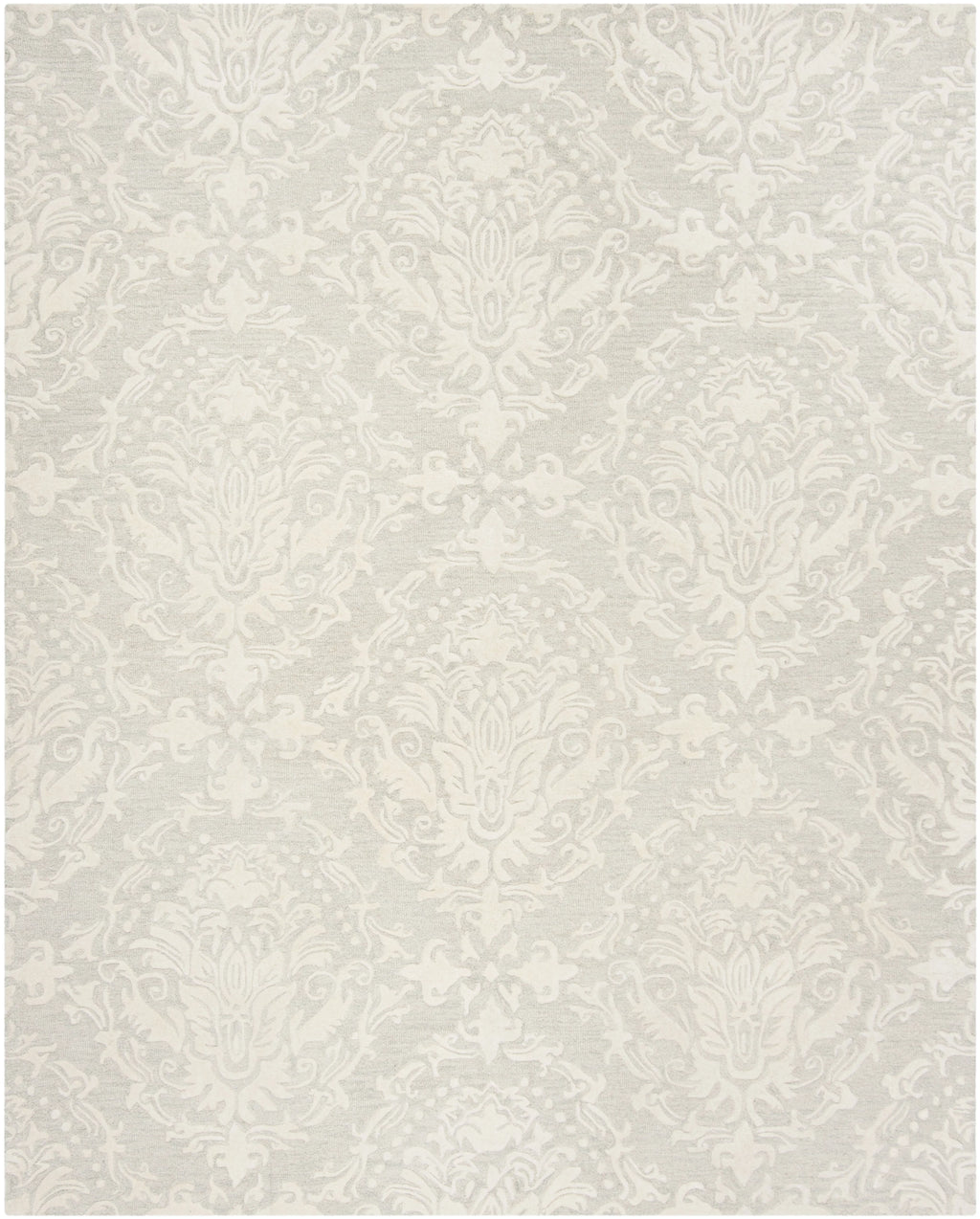Sage Ivory Damask Area Rug 10' x 14' H1882