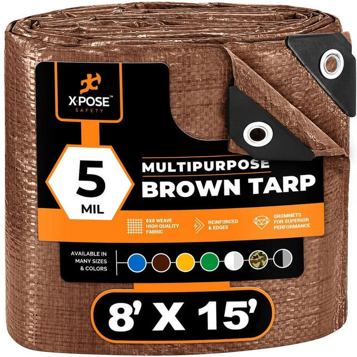 Blue 8' x 10' Waterproof Poly Tarp C21520