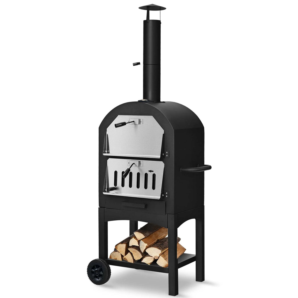 Outdoor Wood Fire Pizza Oven with Pizza Stone I860