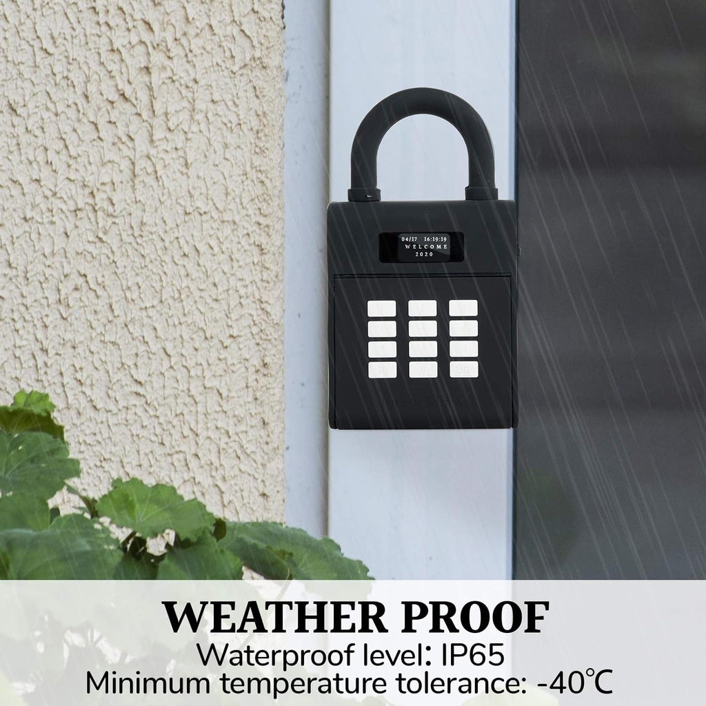 Black Bluetooth Smart Security Lock Box A41556
