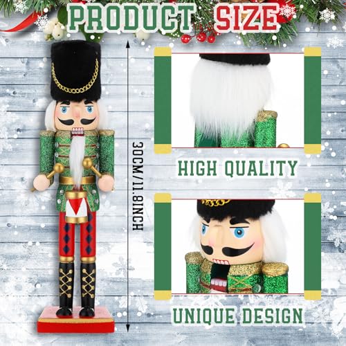 12 Inch Wooden Nutcracker Figures Christmas Decorations I195