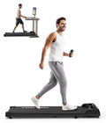 Black Portable Walking Pad Treadmill C93923
