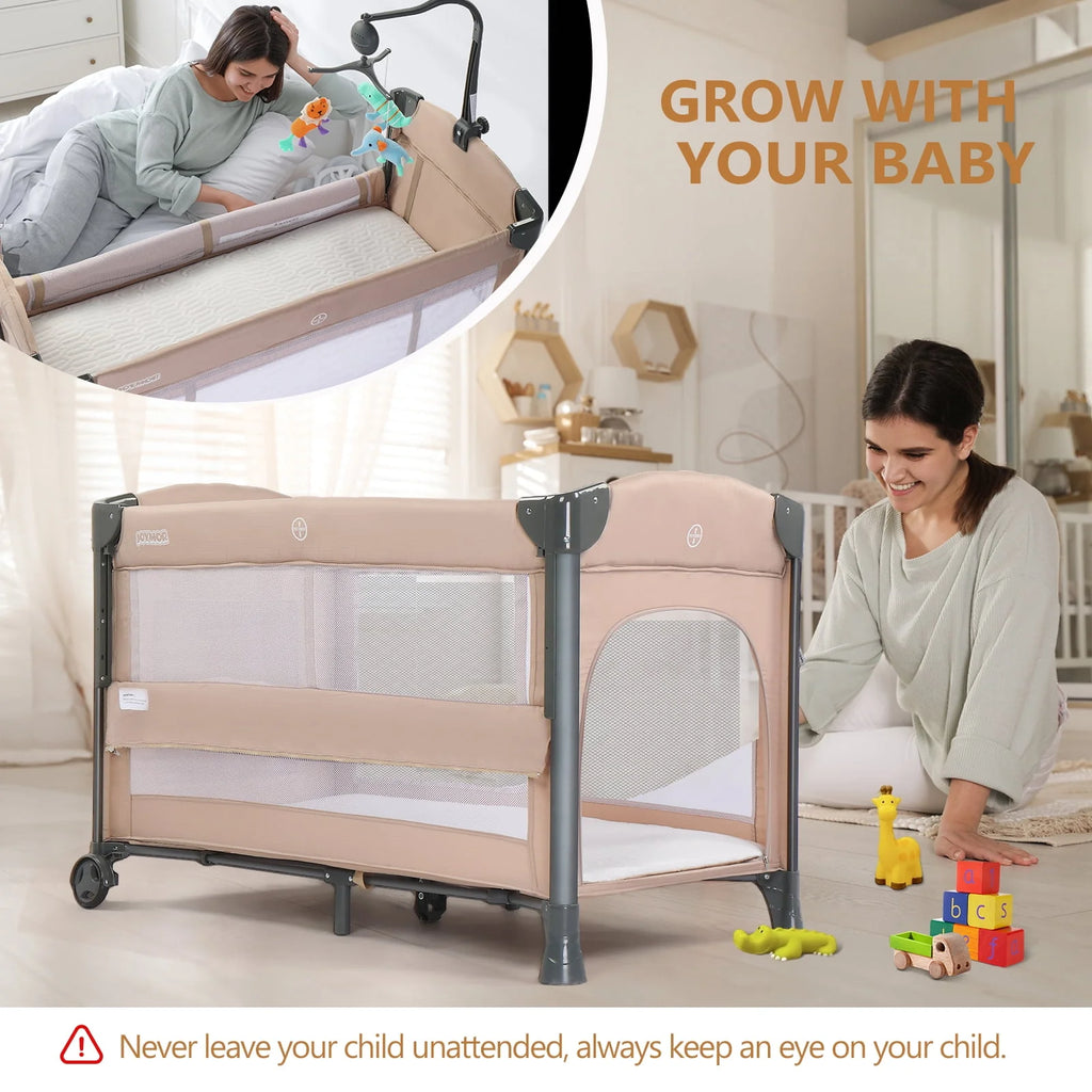 Folding Bedside Bassinet Co-Sleeper U6512