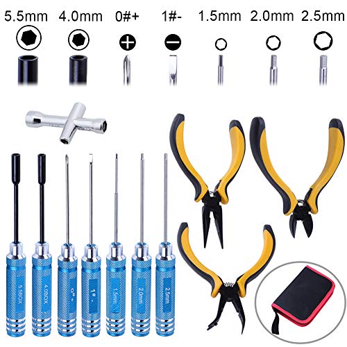 11 in 1 RC Tools Kit Hex Driver Screwdriver Pliers Wrench R573151