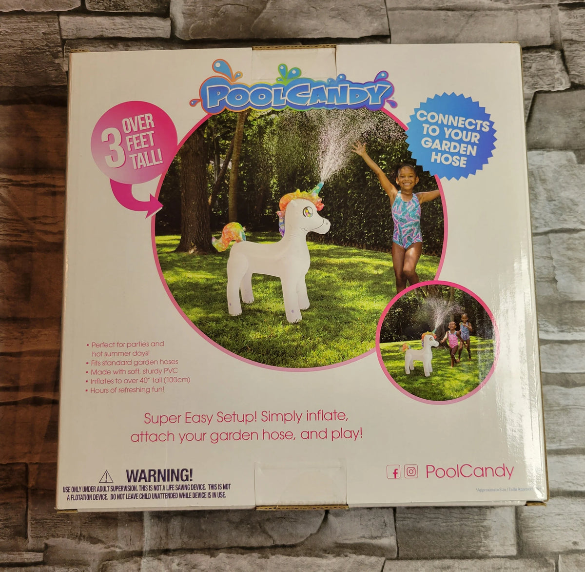 Inflatable Jumbo Unicorn Sprinkler S108217