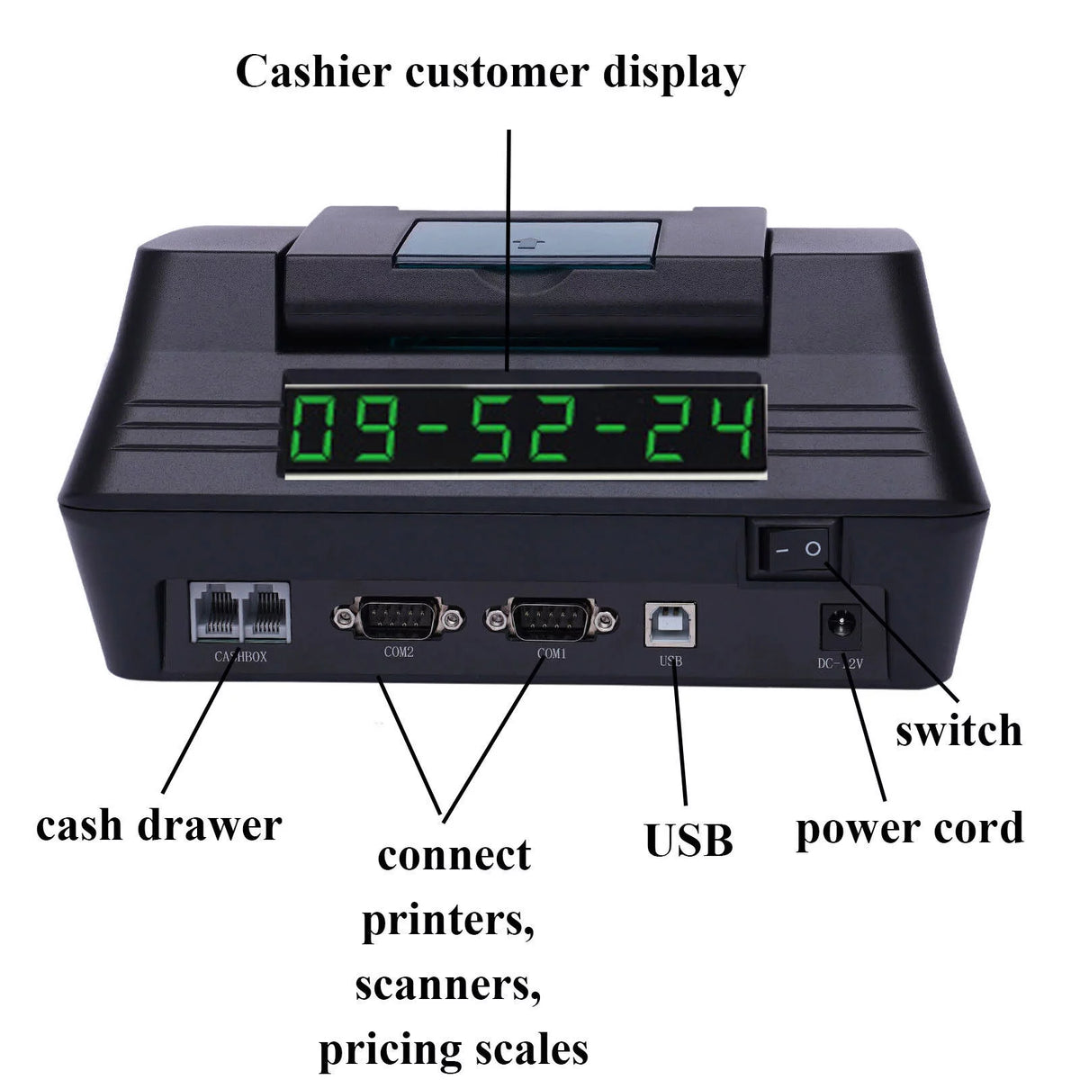 Electronic Cash Register LCD Display V834919