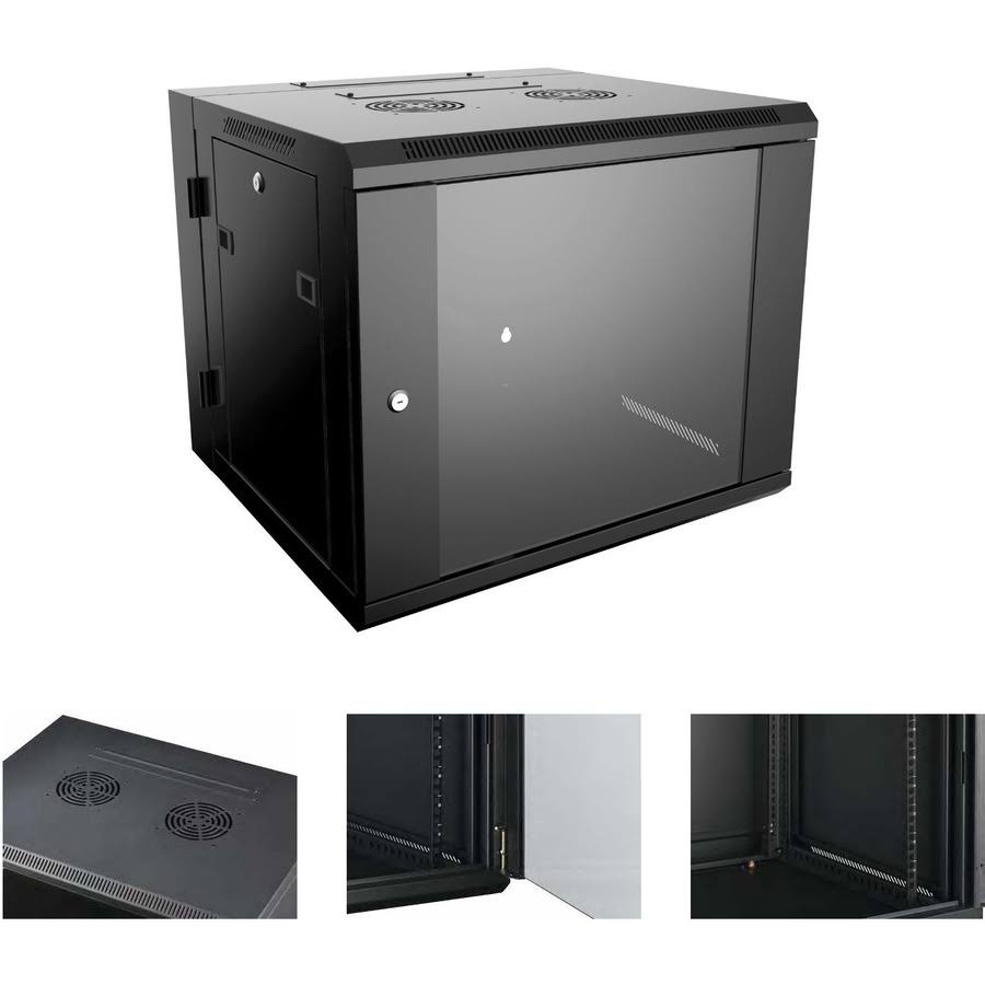 9U Wall Mount Server Rack Cabinet 24 Inches Deep C7220