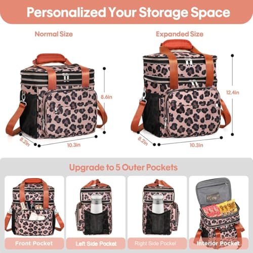 Black 20 Can Expandable Insulated Lunch Box X65194