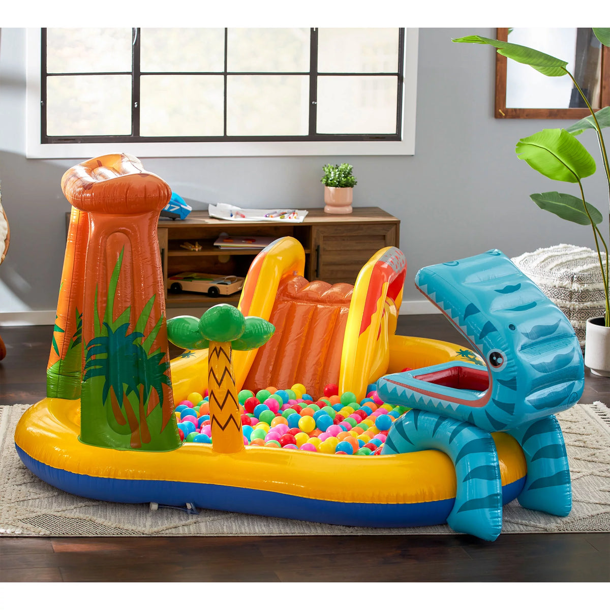 Inflatable Kids Dinosaur Play Center Pool with Slide N1684
