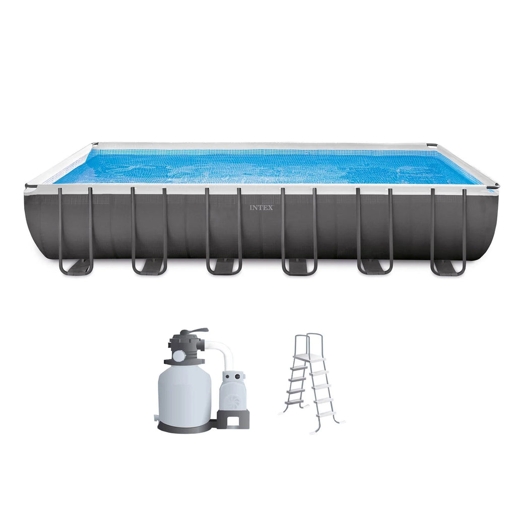 Rectangular Frame Pool with Sand Filter Pump S404883