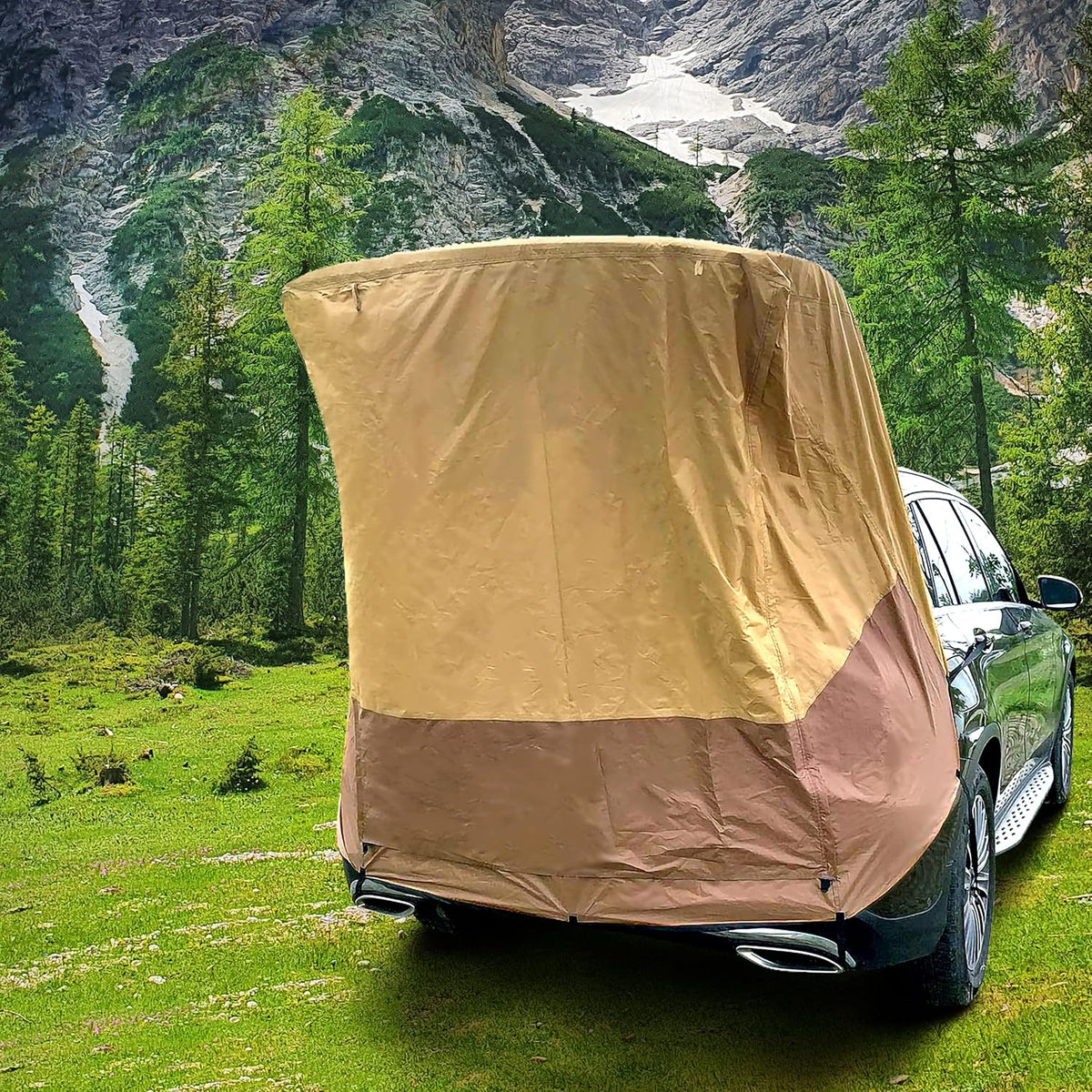 Yellow Waterproof 3000MM Tailgate Shade Awning Tent F173099