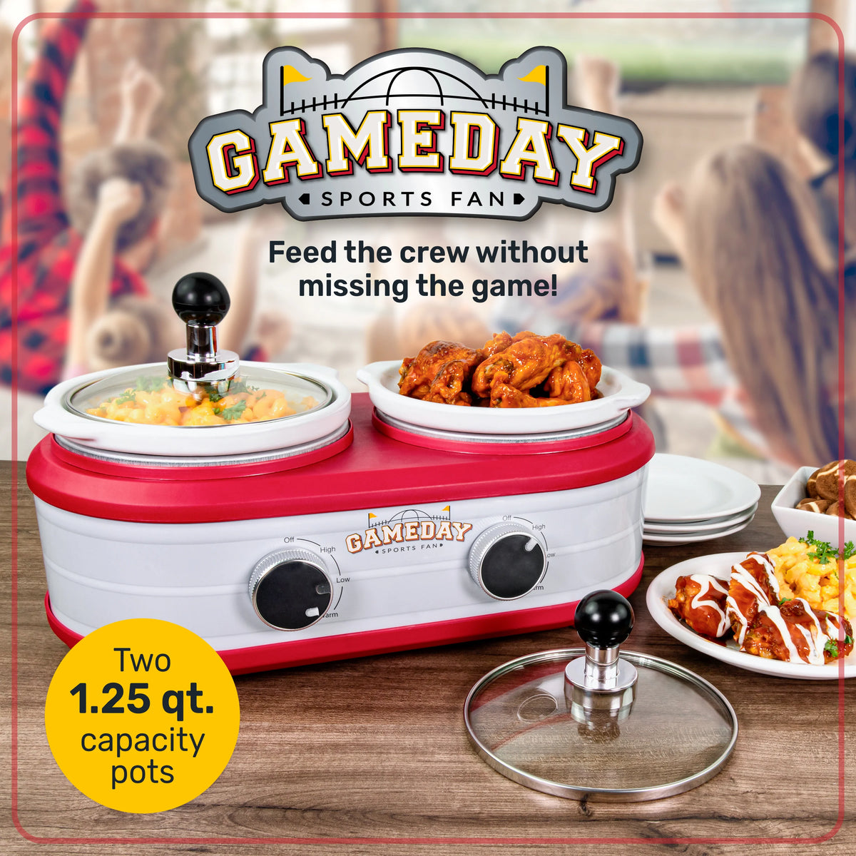 1.25 Qt. Two-Section Slow Cooker S322