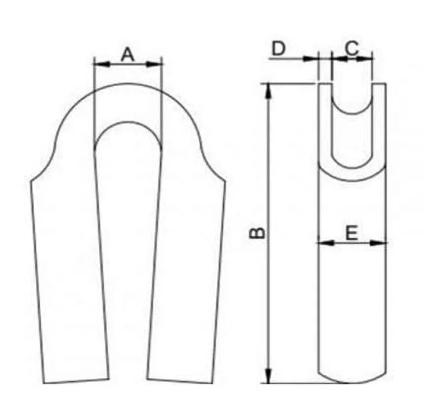 316 Stainless Steel Wire Rope Tube Thimble (18mm, 50-Pack) B603387