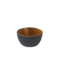 Stoneware Bowl 14cm Black Amber C537