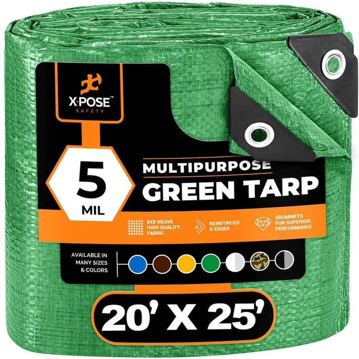 Blue 8' x 10' Waterproof Poly Tarp C21520